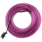 Cable electroluminiscente violeta de 2.3mm en bobina 10m conectada a 220VAC - NW02500 - 01