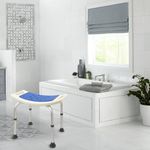 Taburete de ducha ergonómico antideslizante regulable en altura acolchado - SA97000 - 03