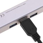 Adaptador USB 3.0 tipo C a RJ45 Gigabit Ethernet con hub 3 puertos USB tipo A - RA01900 - 06