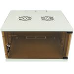 Armario Rack 19" Mural 6U 540x450x312mm Gris Claro RAL 7035 SOHOrack - WQ01200 - 02