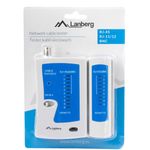 Comprobador de cables de red Lanberg NT-0401 para RJ45 RJ12 RJ11 cables UTP/FTP/SFTP y coaxial - CT10300 - 04