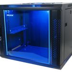 Rack Mural PHASAK 19" Pro · 600 x 600 mm · Montado con puerta de vidrio templado y ventilación activa - PHO 3112 - 02