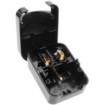 Adaptador enchufe Europa a Reino Unido tipo clavija schuko hembra a clavija BS1363 macho fijo - FE05500 - 02