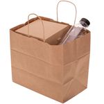 Bolsas de papel kraft biodegradable SOS con asas, 25 unidades - IK00000 - 02