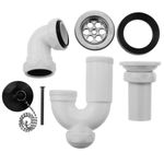 Sifón curvo extensible para lavabo-bidet 1"1/2 x ∅ 70 mm - KS20500 - 07