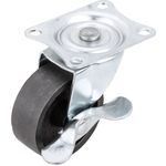 Rueda pivotante industrial de metal con freno 50 mm - QR01100 - 01