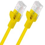 Lanberg cable de red ethernet UTP Cat. 5e 0,25m Fluke Passed amarillo - RL13100 - 05