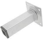 Pies cuadrados para mesa y mueble. Patas en acero gris de 10cm 4-pack - IO05300 - 06