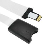 Adaptador de microSD TF a slot de tarjeta SD SDHC SDXC con cable plano de 48 mm - SL00100 - 01