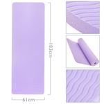Esterilla de Yoga morada antideslizante 183x61x0.8 cm - SP12600 - 02