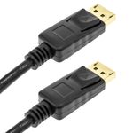 Cable Displayport 4K 60Hz para transmisión de audio y vídeo digital de 5 m color negro - YP00400 - 02