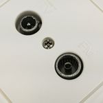 Base Antena Coaxial TV+FM (Macho+Hembra) - TT04300 - 04