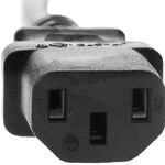 Cable eléctrico de alimentación IEC60320 C13 a schuko macho recto de color negro 1.8m - CH09100 - 06