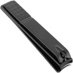 Kit de estuche de manicura y pedicura profesional, set de 12 accesorios de acero inoxidable, color negro - BE10100 - 07