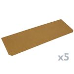 Estanteria metálica galvanizada para almacenar de 5 baldas de madera 90x30x180 cm - IH00600 - 02