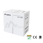 Bobina de cable de Lanberg LCU5-12CU-0305-R UTP Cat.5E Rígido o Sólido CU. Fluke tested 305m de color rojo - LN16000 - 03