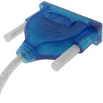 Cable conversor de USB tipo A macho a puerto paralelo DB25 hembra 1.5 m - US02000 - 06