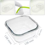 Recipiente para alimentos hermético de cristal con válvula activa de 500 ml - KT11400 - 02