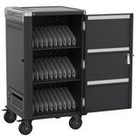 Armario de carga y transporte para 30 ordenador portátil, notebook y tablet negro desmontado - WM05100 - 02