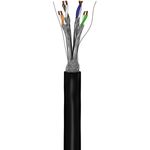 Bobina de cable de red ethernet para exterior Cat.6a S/FTP de 100 m de color negro - RU07300 - 03