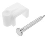 Abrazadera de clavo para cable plano 5x3 mm paquete de 50 unidades blanco - BR04100 - 07