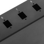 Patch Panel de fibra Óptica 1U negro de 12 SC Simplex o 12 LC duplex - FQ00100 - 08