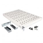 Bandeja rack 19" 1U 700mm ajustable en profundidad 700-900mm blanco - WT01400 - 02
