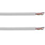 Bobina de cable de red ethernet Cat. 6 UTP de 305 m CCA rígido de color blanco para exterior - LM09600 - 05