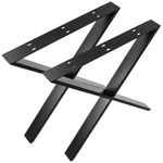 Pies en 'X' para mesa. Patas en acero negro 680 x 80 x 710 mm 2-pack - IP00100 - 08