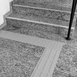 Baldosa podotáctil pavimento táctil de ciegos invidentes de 40x40cm círculos de parada gris 10-pack - BT08300 - 09