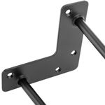 Pies para mesa y mueble Patas en acero 2 varillas 71 cm negro 4-pack - IN09300 - 10