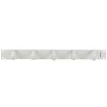 Panel pasacables para armario rack 19" blanco de 5 de anillas 1U Lanberg - RM15200 - 03