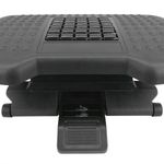 Reposapiés con plataforma ajustable de plástico negro con efecto masaje 455 x 330 mm 3 niveles - AG01200 - 04