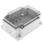 Caja de superficie rectangular transparente IP66 libre de halógenos LSZH 120x170x70mm - AE16500 - 08