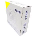Bobina de cable de red ethernet Cat. 6 UTP CCA de 100 m rígido de color amarillo - LQ03300 - 01