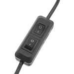 Poste de barbero luminoso y giratorio para peluquerías de 150 x 350 mm mini - BQ03100 - 05