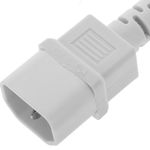 Cable de alimentación IEC-60320 blanco C13-C14 1.8 m - CH08400 - 07