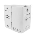 Bobina de cable de red ethernet Cat. 6a FTP de 305 m rígido de color gris - LM03600 - 01