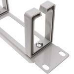 Panel guíacables para armario rack 19" 1U con 5 anillas para gestión de cables blanco - WT05100 - 05