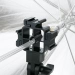 Rótula de estudio para sujeción de paraguas y zapata flash triple - EK02500 - 08