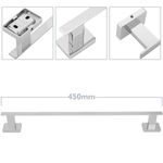 Toallero para pared cromado 450x35x55 mm modelo Ever - KS37600 - 02