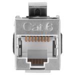 Conector Keystone Feed-Thru RJ45 a RJ45 cat.6 FTP 90 de Lanberg KSF6-3090 - RD17200 - 02