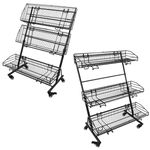Expositor de fruta y verdura para tienda. Exhibidor con ruedas de 3 niveles reacondicionado - SA0S100 - 02