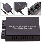 Conversor de fibra óptica de multimodo a monomodo SC 100 Mbps de MM a SM - UF00500 - 02