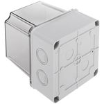 Caja de superficie cuadrada transparente IP66 libre de halógenos LSZH 120x120x140mm - AE15800 - 03