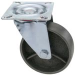 Ruedas pivotantes industriales de metal sin freno 100 mm 4 unidades - QR01800 - 08