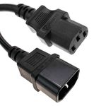 Cable de alimentación eléctrico IEC-60320 C13 a C14 de 5m - CH02300 - 01