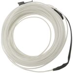 Cable electroluminiscente transparente-blanco de 2.3mm en bobina 5m con pilas - NW01200 - 01
