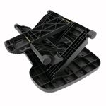 Reposapiés con plataforma ajustable de plástico negro 460 x 340 mm goma 3 niveles - AG01300 - 03
