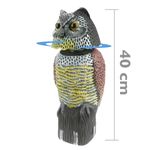 Ahuyentador de aves tipo estatua búho con ojos reflectantes 40cm hembra - AH03200 - 02